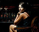 Fabian Perez Saba at the Bar II painting